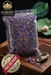 Organic Blue Lotus Tea Dried Flowers 100% Natural Herbal Relaxing Tea Nymphaea++