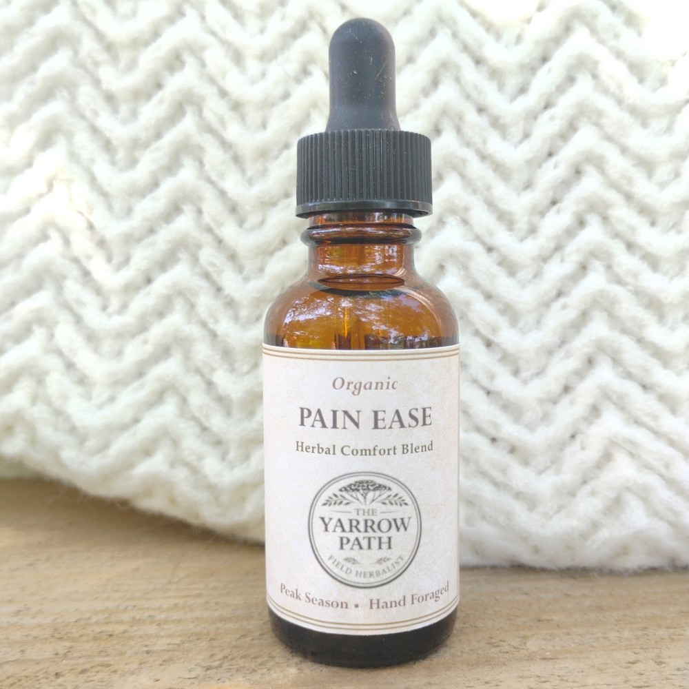 Organic Pain Ease Tincture Herbal Extract Wild Lettuce Meadowsweet Pain Blend