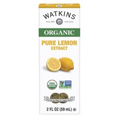 Watkins Organic Pure Lemon Extract, Non-GMO, 2 Fl Oz (Pack of 1), As Shown