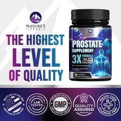 Prostate Health Supplements for Men – 3X Strength with Saw Palmetto Blend Stingi