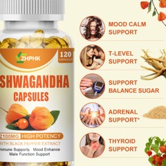 Ashwagandha KSM-66 extract helps alleviate anxiety stress in cognitive nerves