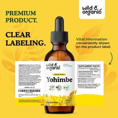 Yohimbe Liquid Extract Drops 5mg Yohimbine 2oz Pausinystalia Bark Herbal Support