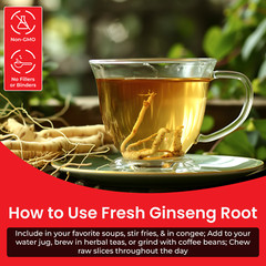 Fresh American Ginseng Roots!! 西洋参 (Non-GMO, Gluten Free) Wisconsin Grown