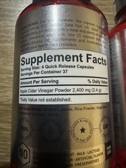 Apple Cider Vinegar 2400mg 150 Caps Non-GMO/Gluten Free/ 2 Pack Best Deal