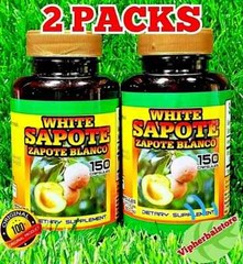 2 Bottles Zapote Blanco White Zapote 300 Capsules Support Blood Pressure Support