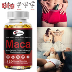 Maca Root Capsules Peruvian Maca Extract Boost Men Energy, Male Enhancement