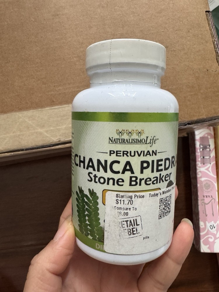 Chanca Piedra 1600 mg 120 tablets Peruvian material Stone Breaker 03/2028