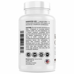 GENIUS HERBALS Kidney Cleanse Capsules Cranberry Urinary Tract 60 Count