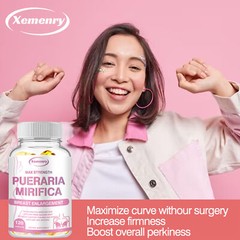 Pueraria Mirifica Capsules 5000mg – Natural Breast Enlargement, Bust Firming