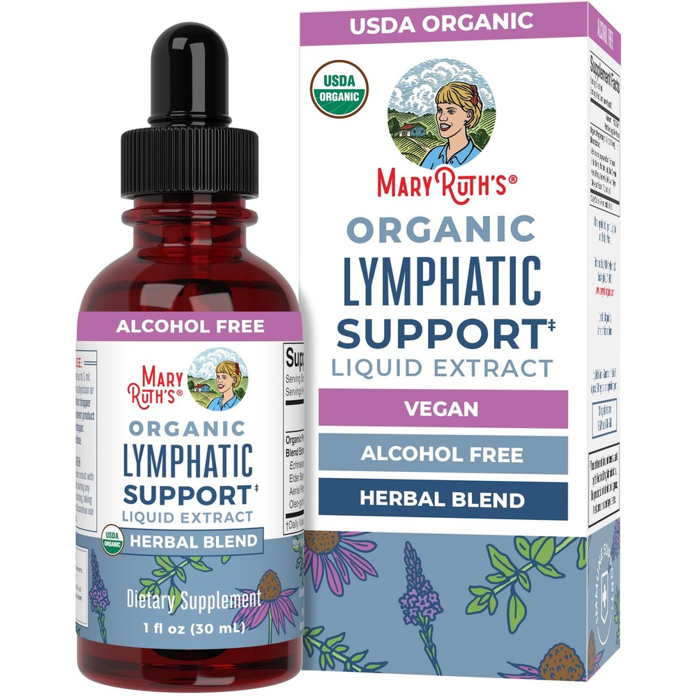 MARYRUTH’S Organic Lymphatic Support Liquid Drops, Herbal 1 Fl Oz (Pack of 1)