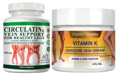 Varicose Veins Cream for Legs, Natural Varicose and Spider Veins support pill