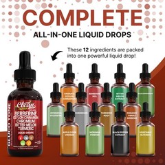 Clean Nutra Berberine with Ceylon Cinnamon Supplement 2 Fl Oz (Pack of 1)