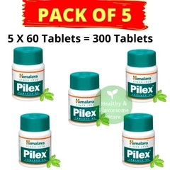 5 x Himalaya Pilex 300 Tabs Pure Herbal Exp 2028
