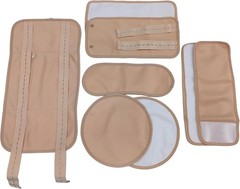9PC Reusable Castor Oil Pack Wrap Set Organic Cold Pressed Oil Abdomen Neck Feet