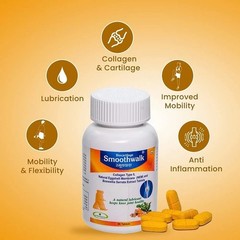 Smoothwalk Joint Support Collagen, Boswellia, Curcumin, 90 Tablets f748