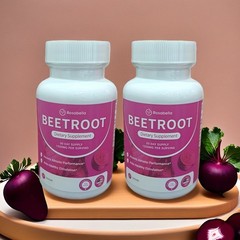 2Pcs Organic Rosabella Beet Root Natural Energy Boost Blood Pressure 60-Capsules