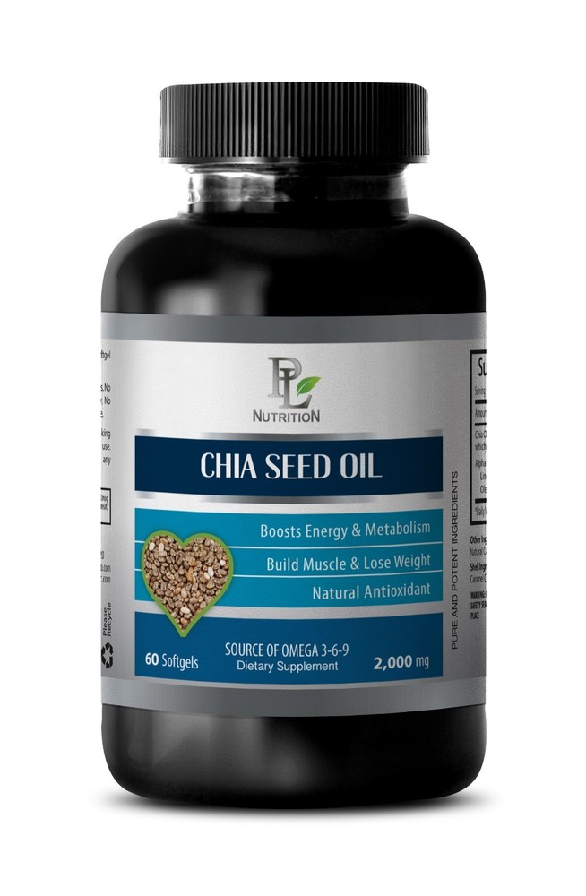 CHIA SEED OIL PILLS – Chia seed oil for scalp health, Organic chia seed oil 1Bot
