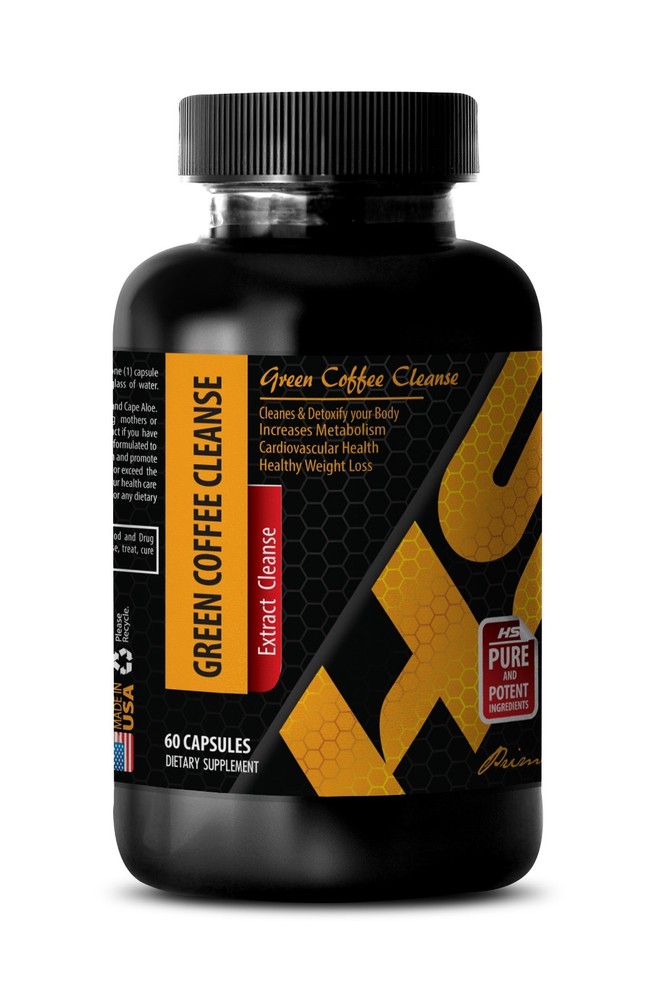 green coffee beans – GREEN COFFEE CLEANSE 800mg – whole body detox – 1 Bottle