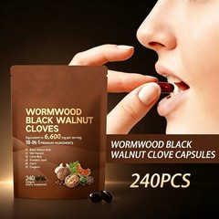 Wormwood Vivonu Black Walnut Cloves–Cleanse & Metabolism Support, 240 Softgels