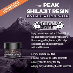 Ajoblanco 600mg Shilajit Pure Himalayan Organic Shilajit Resin – 30 Grams