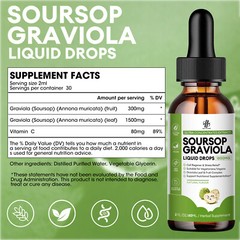 Soursop Graviola Liquid Drop for Cell Support & Regeneration, Immune System