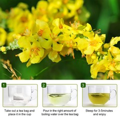Mullein Leaf Extract Natural Herbal Lung Cleanse Tea for Lung Health 60D