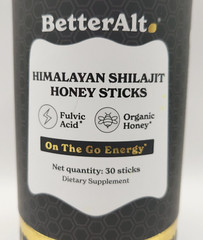 Better Alt Pure Himalayan Shilajit Sticks w/ Organic Honey 30 STICKS BetterAlt