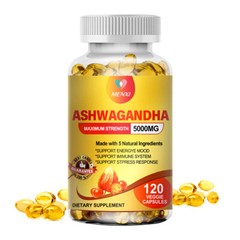 Ashwagandha Supplements Extra Strength Ashwagandha Capsules with 5000mg, 120 ct