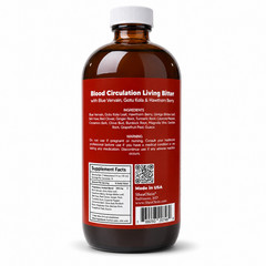 Living Bitters Herbal Blend Liquid 16 oz Blue Vervain Gotu Kola by Shea Olein