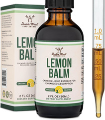 Lemon Balm Tincture – Organic Lemon Balm Drops for Relaxation 590Mg – 2FL OZ, 12