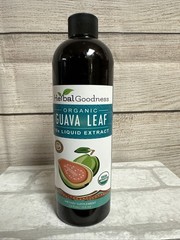 ORGANIC Herbal Goodness Guava Leaf Extract 15x Liquid Extract 12 Oz 2029