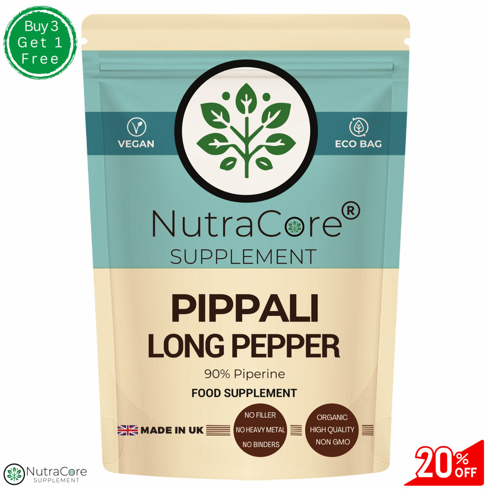 Pippali Capsules (Long Pepper)-6000mg (90% Piperine)-Heartburn & Indigestion
