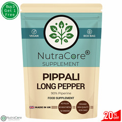 Pippali Capsules (Long Pepper)-6000mg (90% Piperine)-Heartburn & Indigestion