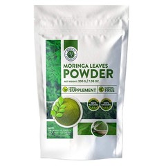 Moringa Leaves Powder, Perfect for Smoothies | 200 Grams | 100% Pure, Organic