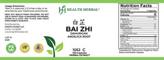 2 Bottles Health Herbal-Bai Zhi/Dahurican Angelica Root 100 Capsules/Bottle