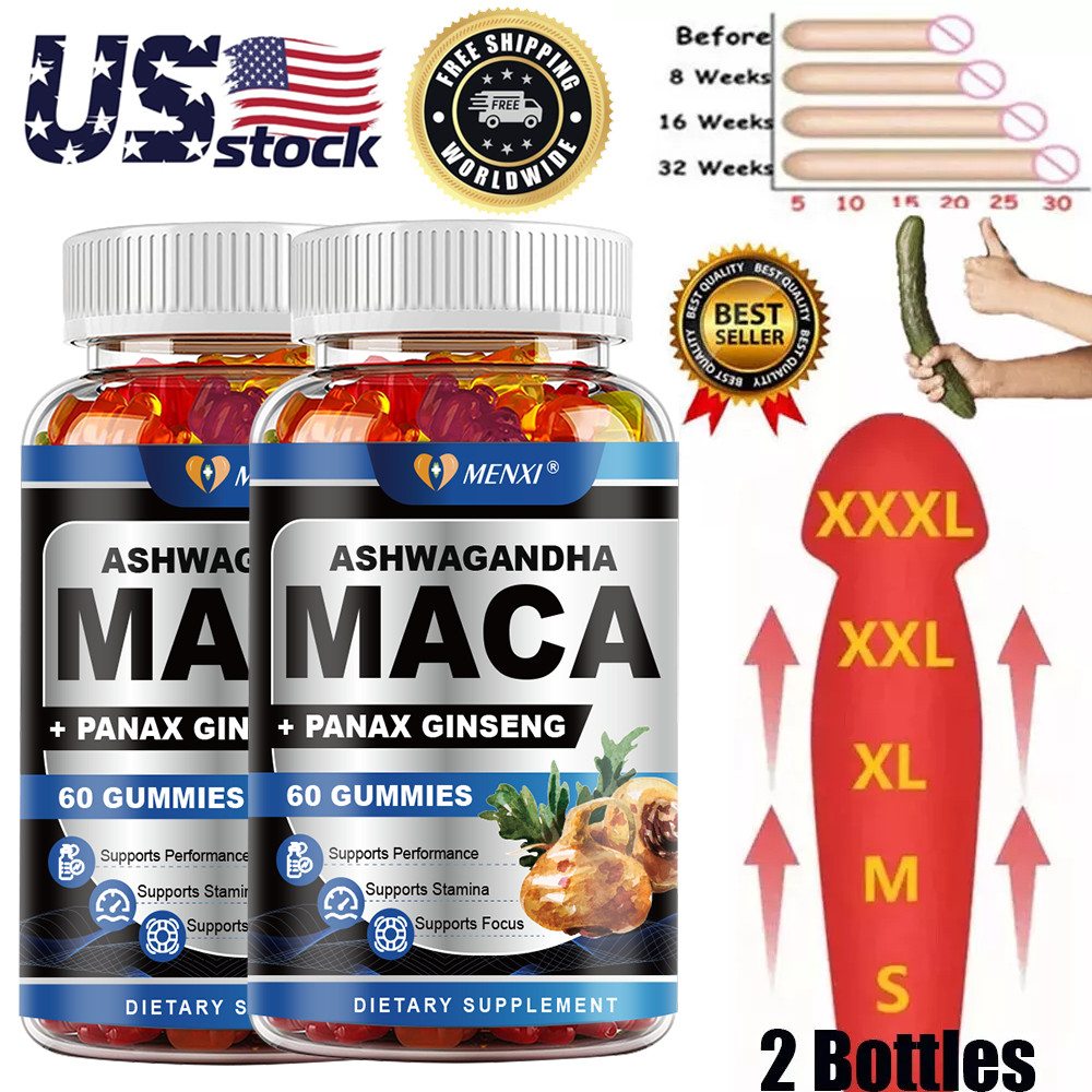 #1 BEST-MALE SUPPLEMENT THICKER LONGER BIGGER 4″ GROWTH ENLARGEMENT 120 GUMMIES
