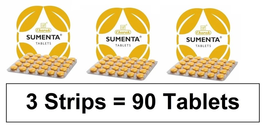 3X Charak Sumenta 90 Tabs For Stress & Calm – Long Expiry Free Shipping