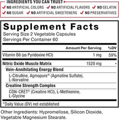 Force Factor Volcano 1520 Mg – Explosive Nitric Oxide Booster 120 Capsules