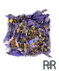 Egyptian Crushed Blue Lotus (Nelumbo nucifera) Dried Flowers Fresh Harvest USA