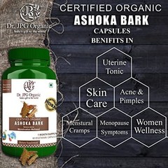 4x Dr. JPG Organic ISO & GMP Certified Ashoka Bark Vegetarian Capsule
