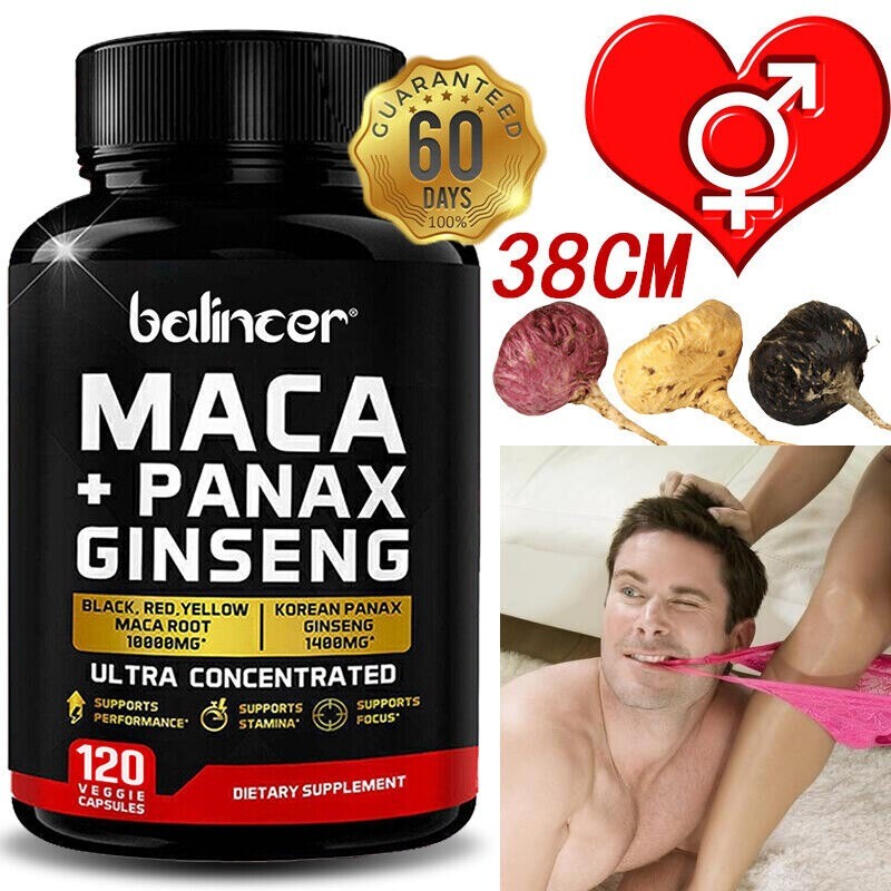Black, Red, and Yellow Maca Root 10,000 Mg for Increased Energy