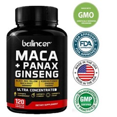 Black, Red, and Yellow Maca Root 10,000 Mg for Increased Energy