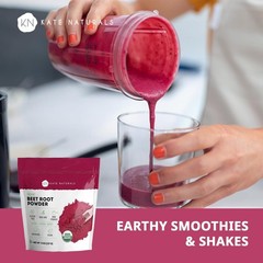 Organic Beet Root Powder for Smoothies, Baking & Juice, 8oz | Non-GMO, Raw Be…