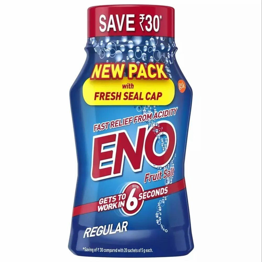 ENO Regular Digestive Antacid Powder for Acidity Relief – 100g Bottle