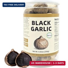 Black Garlic 8.82 Oz (250g) Whole Fermented 90 Days Non-GMO Ready to Eat