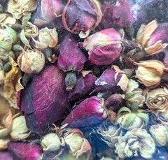 4 OZ. 113 GRAMS DRIED ROSE BUDS, RED, WHITE, YELLOW, 4 OZ BAG, 113 GRAMS, CRAFT