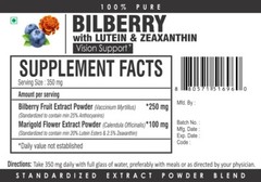 Natural Eye Complex Bilberry with Lutein Extract Powder Eye Health Supplement