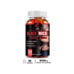 Black Maca Gummies 8050mg – Supports Desire Stamina Energy Testosterone Booster