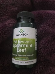 Swanson Full Spectrum Spearmint Leaf 400mg 60 Capsules Digestive Support