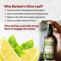 Barlean’s 2 Pack Olive Leaf Complex Throat Spray with Peppermint, Lemon, and …